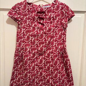Red and Pink Paisley Elephantito size 6 yr Dress